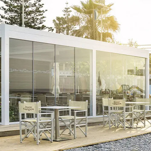 Sicherheitsglasscheibe - BAGNI CARANCA BEACH - Gibus SPA - VSG / transparent / lichtdurchlässig