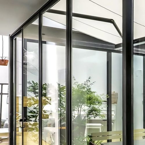 Selbsttragende Pergola - PARIS - FRANCE - Gibus SPA - Glas / Stoff / mit Sonnenschutzlamellen