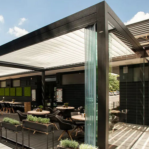 Selbsttragende Veranda - DON PEPE - Gibus SPA - Glas / Metall / für Restaurants