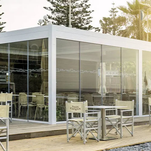 Glasveranda - IMPERIA - ITALY - Gibus SPA - Metall / für Gewerbegebrauch / mit Schiebefenstern