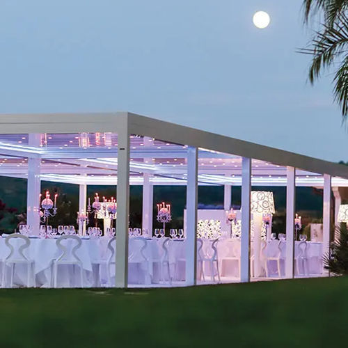 Selbsttragende Pergola - SPIGNO SATURNIA - ITALY - Gibus SPA - Aluminium / mit Sonnenschutzlamellen / bioklimatisch