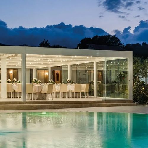 Selbsttragende Veranda - TENUTA CAIATINA - Gibus SPA - Glas / Metall / für Gewerbegebrauch