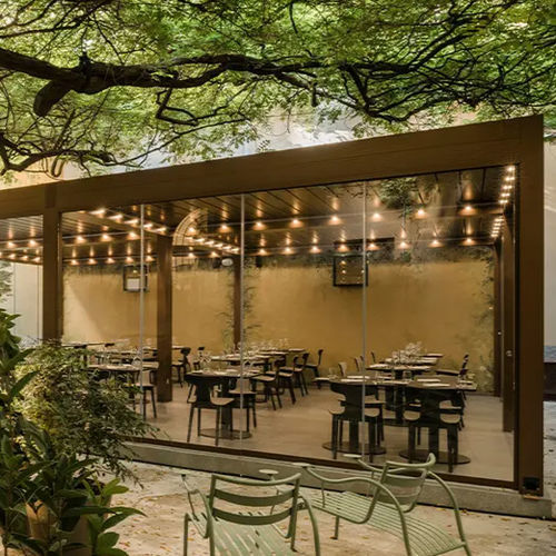 Glasveranda - MILAN - ITALY - Gibus SPA - Metall / für Restaurants / mit Einfachverglasung