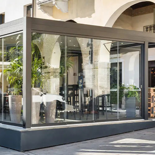 Glasveranda - SACILE - ITALY - Gibus SPA - Stahl / für Gewerbegebrauch / mit Einfachverglasung