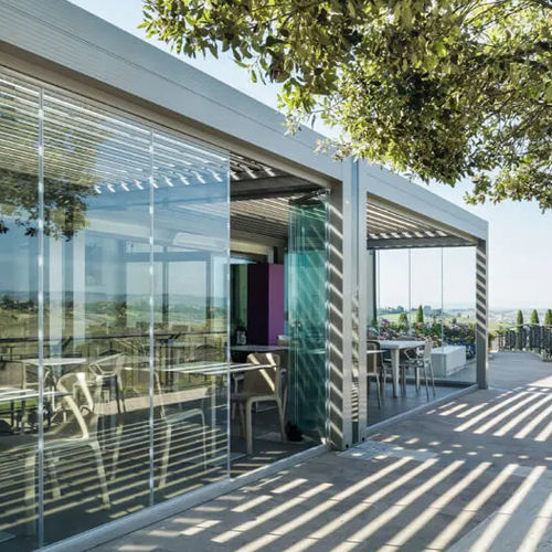 Glasveranda - TOSCANA- ITALY - Gibus SPA - Metall / für Gebäude / für professionellen Einsatz