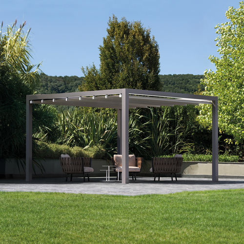 Angebaute Pergola - Lani - Gibus SPA - selbsttragend / extrudiertes Aluminium / aus lackiertem Aluminium