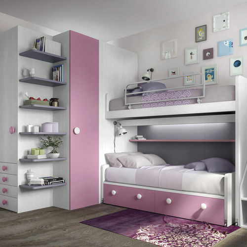 Weißes Kinderzimmer - 368 - TUMIDEI - rosa / melaminbeschichtet / anodisiertes Aluminium