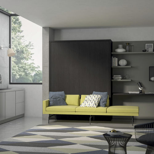 Modernes Sofa - FLIP - TUMIDEI - Stoff / schrägstellbar / braun
