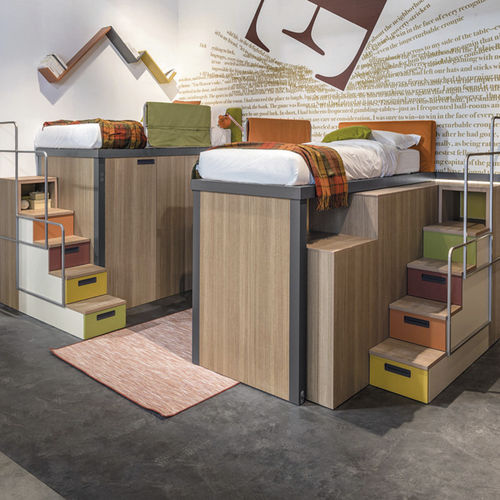 Hochbett - 319 - TUMIDEI - Einpersonen / modern / für Kinder (Unisex)