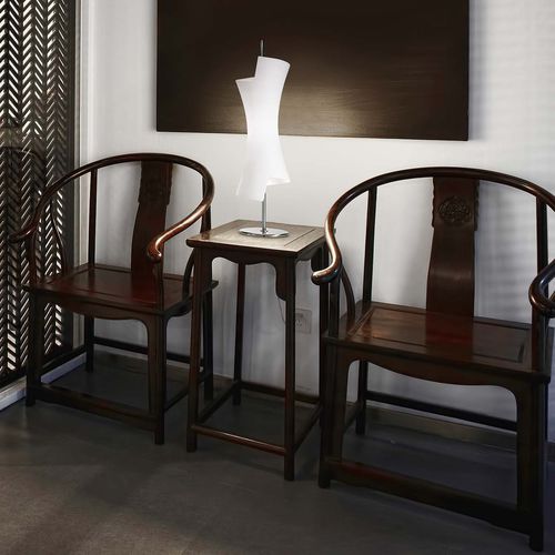Tischlampe - TWISTER - PANZERI - Metall / geblasenes Glas / modern