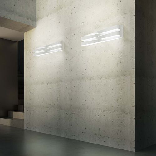 Moderne Wandleuchte - CROSS - PANZERI - für den Innenraum / Metall / Glas