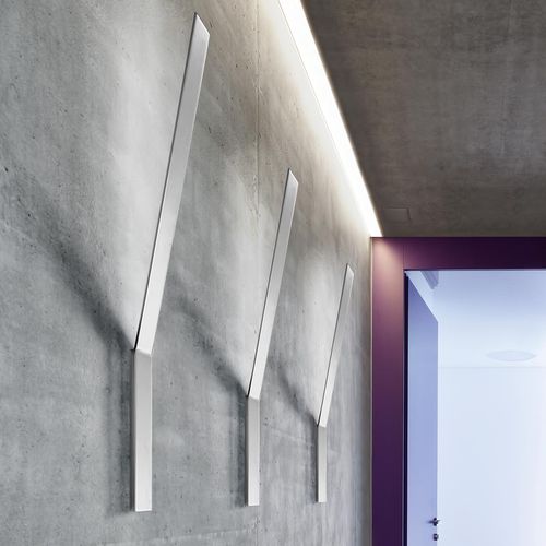 Moderne Wandleuchte - YPSILON - PANZERI - für den Innenraum / Metall / Glas