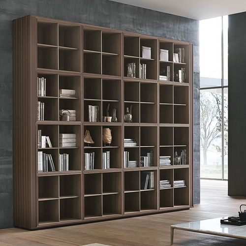 Modernes Bücherregal - Tratto - ALIVAR - Eiche / lackiertes MDF / von  Giuseppe Bavuso