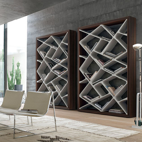 Modernes Bücherregal - Shanghai - ALIVAR - Eiche / lackiertes MDF / von  Giuseppe Bavuso