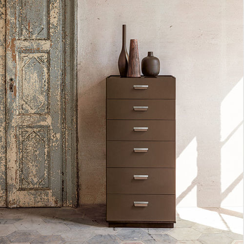 Moderner Chiffonnier - SKIN - ALIVAR - Eiche / Nussbaum / Marmor