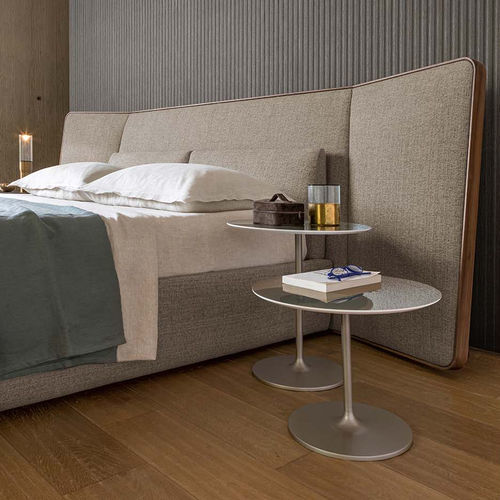 Moderner Beistelltisch - Glow - ALIVAR - lackiertes MDF / Marmor / Mineralwerkstoff