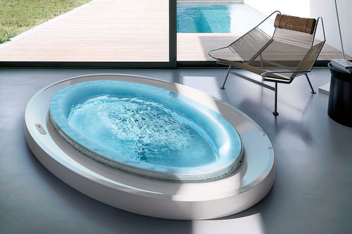 Ovale Badewanne - FUSION SPA 231  - GRUPPO TREESSE - Acryl / von Marc Sadler / Wassermassage