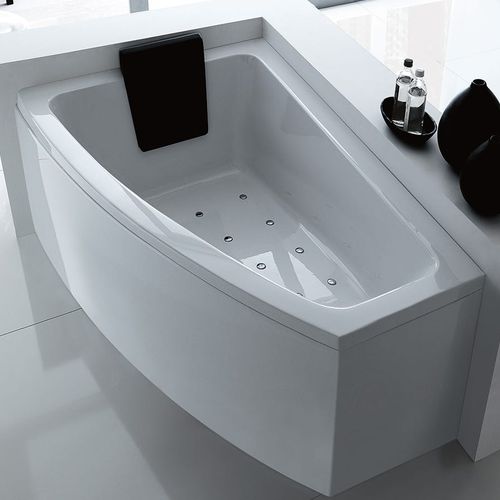 Badewanne für Eckeinbau - ASYX - GRUPPO TREESSE - Acryl / Wassermassage / weiß