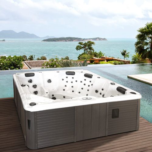 Whirlpool zum Aufstellen - FORTALEZA - GRUPPO TREESSE - quadratisch / Viersitzer / Zweisitzer