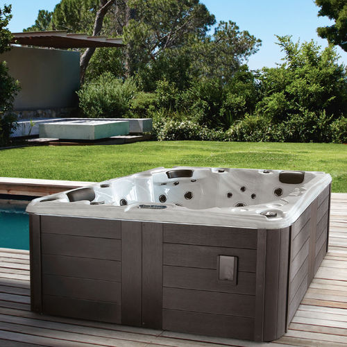 Whirlpool zum Aufstellen - PAROS - GRUPPO TREESSE - quadratisch / 3 Plätze / Zweisitzer