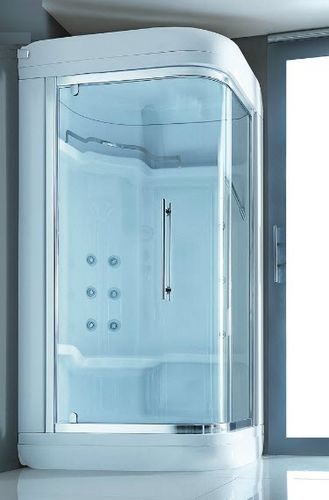 Hydromassagekabine für Eckeinbau - DADA - GRUPPO TREESSE - Glas / gehärtet