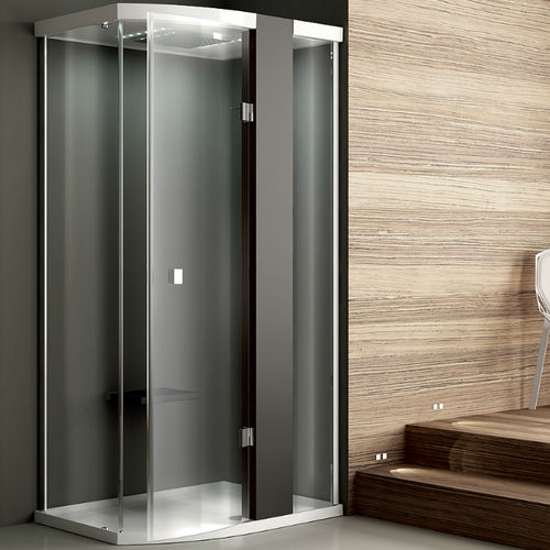 Hydromassagekabine für Eckeinbau - ELLE TOP - GRUPPO TREESSE - Glas / gehärtet