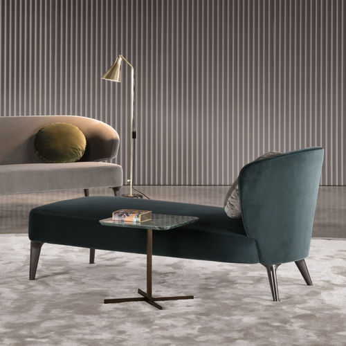 Retro-Liege - ASTON  - Minotti - Aluminiumguss / Gummi / Stoff