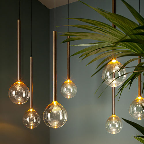 Hängelampe - SOFÌ - BONALDO - Messing / Borosilikatglas / modern