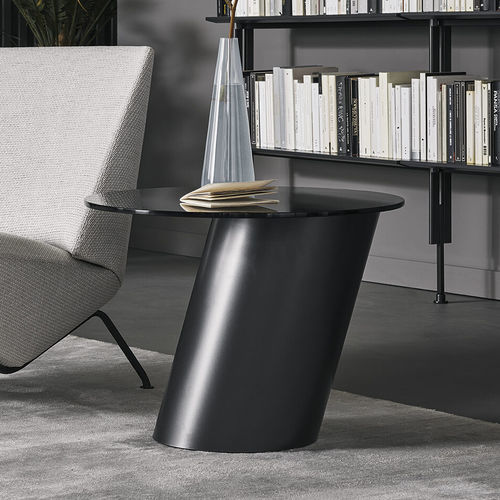 Moderner Beistelltisch - Pisa - BONALDO - Glas / Keramik / Marmor