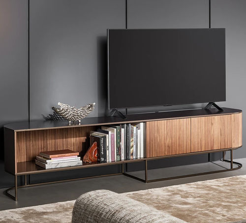 Modernes Fernsehmöbel - Dune - BONALDO - lowboard / mit integriertem Stauraum / mit 2 Türen