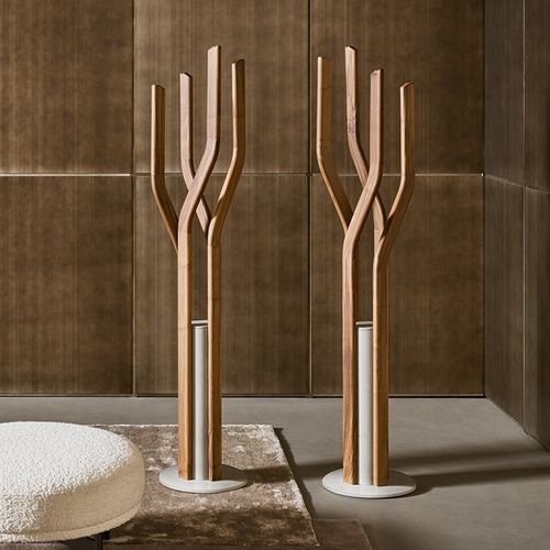 Garderobenständer / amerikanischer Nussbaum - Alma - BONALDO - bodenstehend / modern / Beton