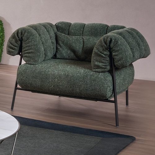 Moderner Sessel - Tirella - BONALDO - Stoff / Metall / mit abziehbarem Bezug
