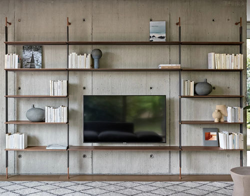 Modul-Bücherregal - Roll - BONALDO - wandmontiert / modern / für Büro