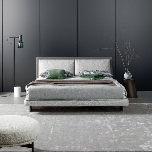Doppelbett - Tara - BONALDO - modern / Polster / mit Kopfteil aus Leder