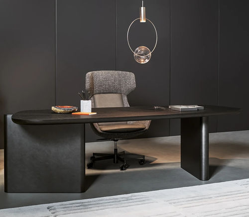 Chefschreibtisch - Flatiron - BONALDO - bodenstehend / modern / Holzfurnier