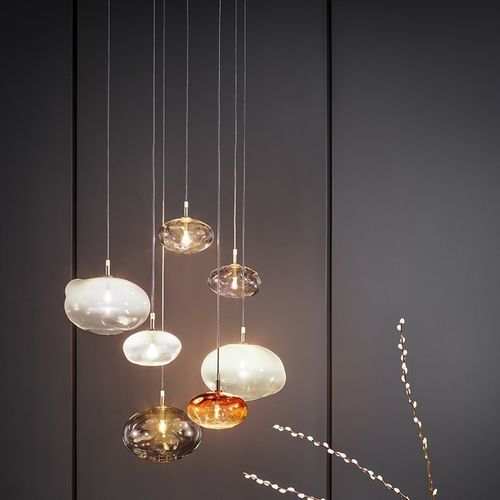 Hängelampe - Pepita - BONALDO - aus lackiertem Metall / Glas / modern