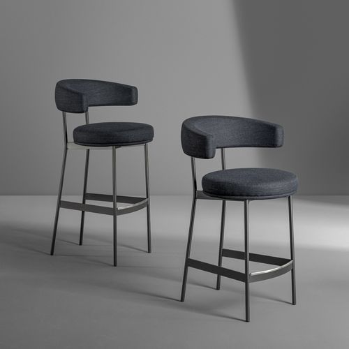 Moderner Barstuhl - Neuilly too - BONALDO - für den Innenraum / Stoff / Leder