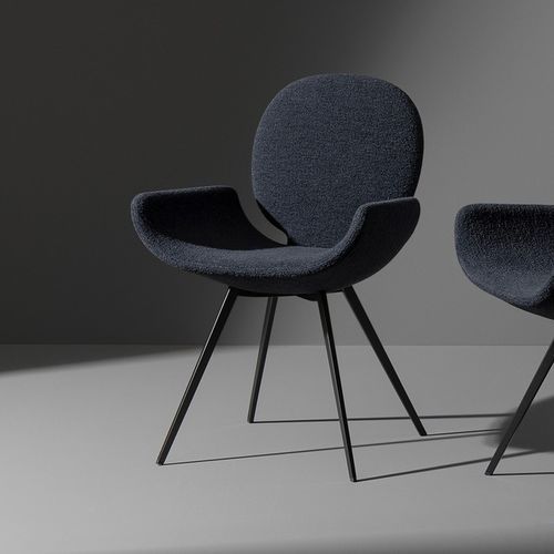 Stuhl / originelles Design - Youpi - BONALDO - für den Innenraum / Stoff / Leder