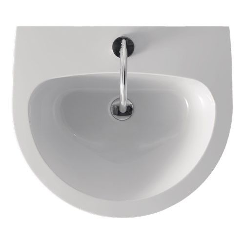 Bodenstehendes Waschbecken - 3741  - Kerasan - Keramik / mit verstellbarem Spiegel / D-förmig