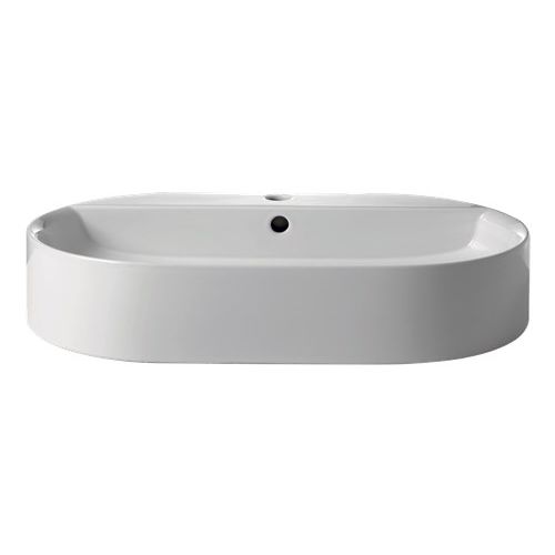 Aufsatzwaschbecken - 0285 - Kerasan - Keramik / oval / 1-Loch