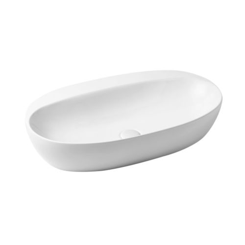 Aufsatzwaschbecken - ELLA070420C0 - Azzurra - Keramik / oval / ohne Öffnung