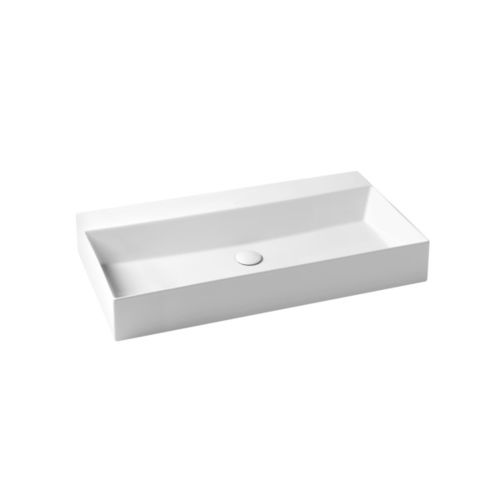 Wand-Waschbecken - ELLP102450Q0 - Azzurra - Keramik / rechteckig / ohne Öffnung