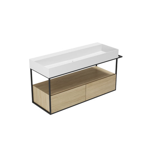Waschbecken-Unterbau / aus lackiertem Metall - MSQ 122 - Azzurra