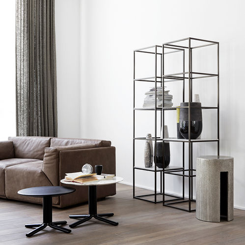 Wandmontiertes Regal - HARDY - MERIDIANI - hoch / modern / Eiche