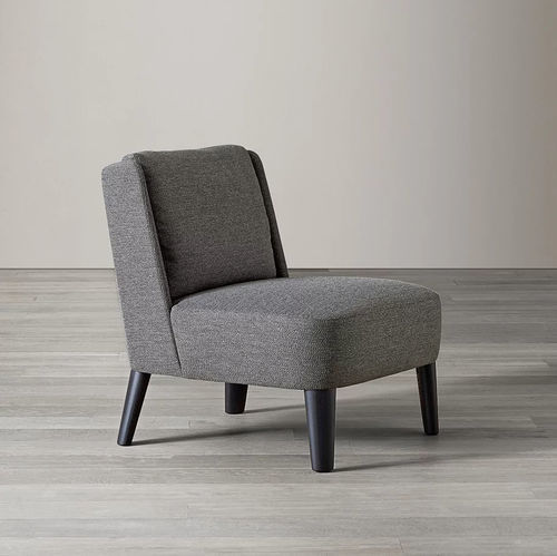 Moderner Kaminsessel - CECILE - MERIDIANI - Stoff / Leder / Holz