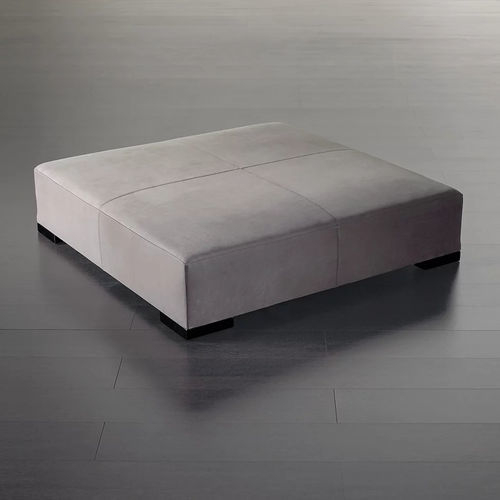 Moderne Ottomane - BRONS - MERIDIANI - Leder / Holz / Stoff