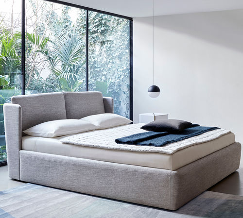 Doppelbett - KIRA - MERIDIANI - modern / Polster / Kopfteil