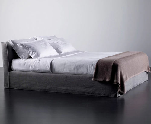 Doppelbett - LAW - MERIDIANI - Einpersonen / modern / Polster