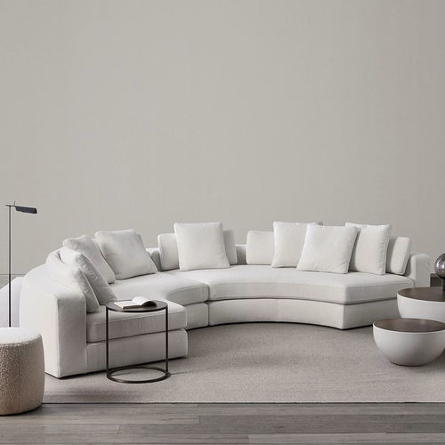 Modulsofa - HAROLD - MERIDIANI - halbrund / modern / Stoff