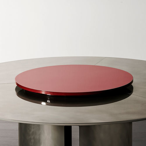 Messing-Tischplatte - LAZY SUSAN - MERIDIANI - Eiche / Marmor / Stahl